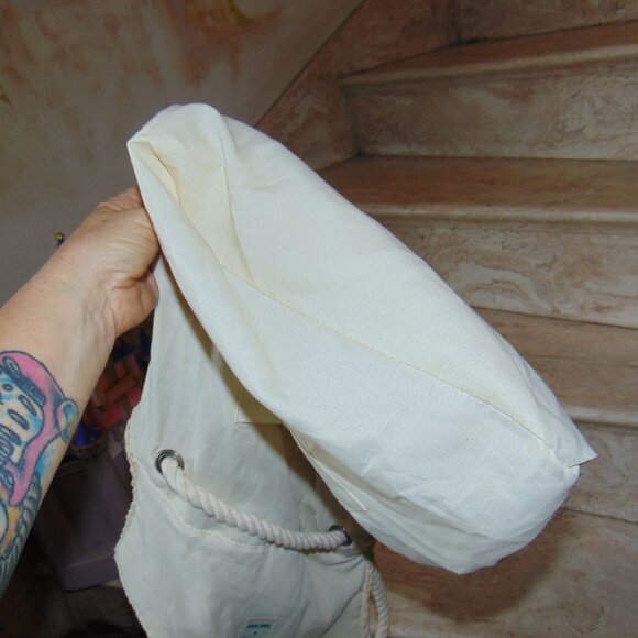 Disney X Junk Food Macrame Backpack Straw Red Mickey Puff + 2 Lilo Stitch Puffs - Picture 10 of 10